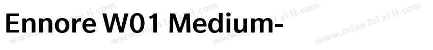 Ennore W01 Medium字体转换
